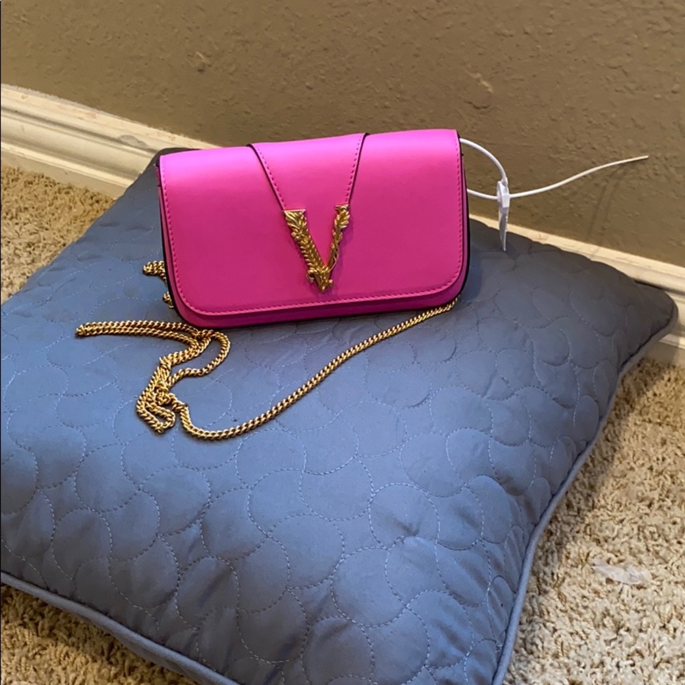 Versace Rose Pink mini chain bag $645